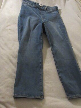 Good American Power Stretch Pull On Straight Jeans  Size 2XL  NWT